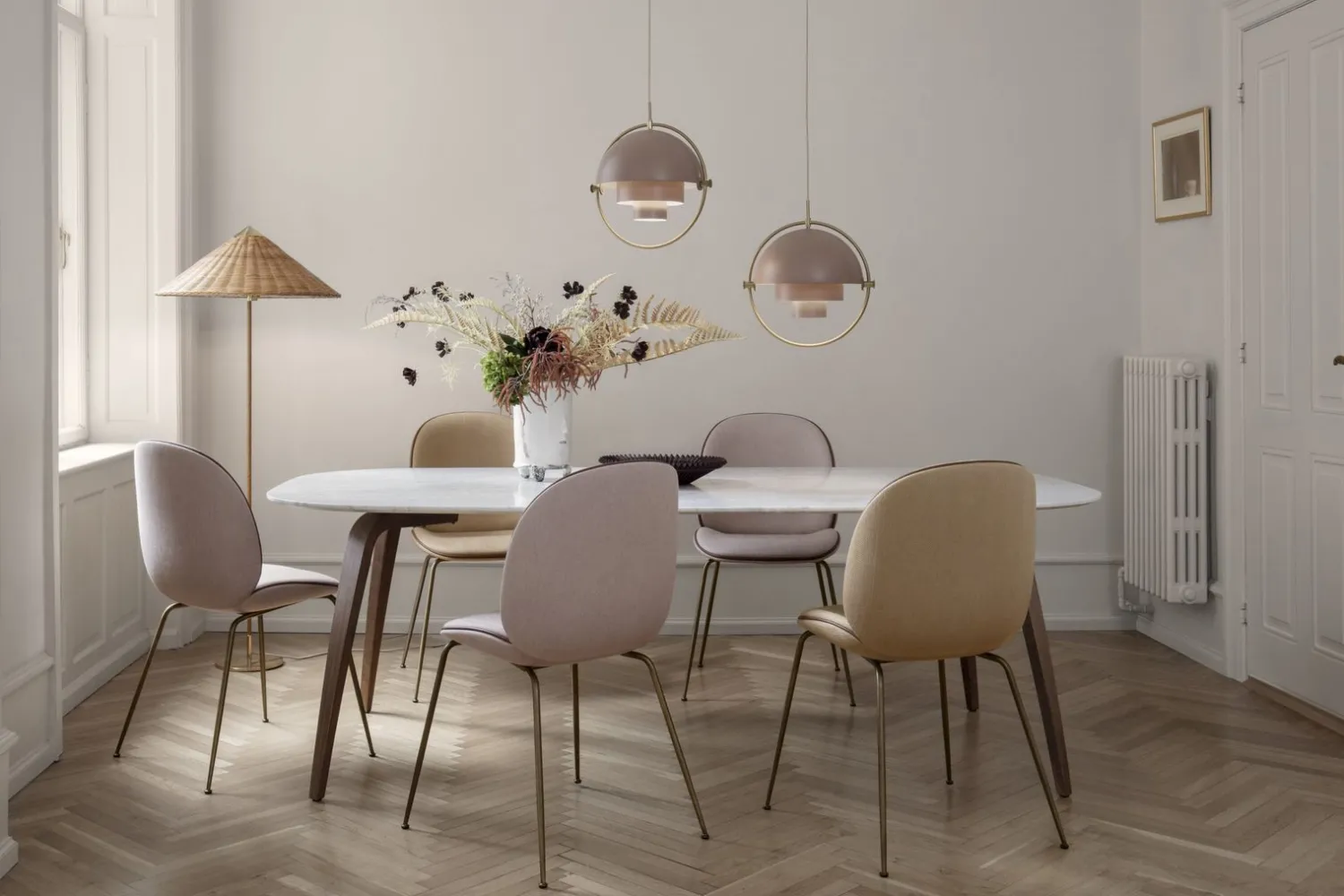 Vloerlampen|Vloerlampen-GUBI 9602 Vloerlamp Naturel