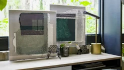 Wanddecoraties-COCO maison Abstract Parchment A Wanddecoratie Groen