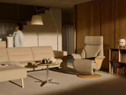 Leren Fauteuils|Relaxfauteuils-Stressless Adam Relaxfauteuil Mist