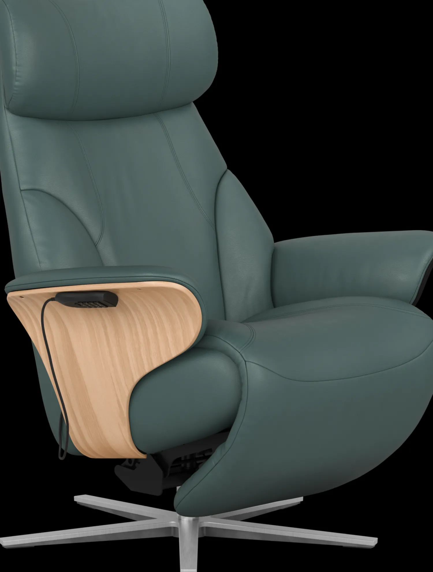 Leren Fauteuils|Relaxfauteuils-Stressless Adam Relaxfauteuil Mist