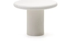 Tuintafels|Ronde Eettafels-Kave Home Addaia Eettafel Wit