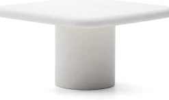 Tuintafels-Kave Home Addaia Vierkante Eettafel Wit