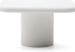 Tuintafels-Kave Home Addaia Vierkante Eettafel Wit