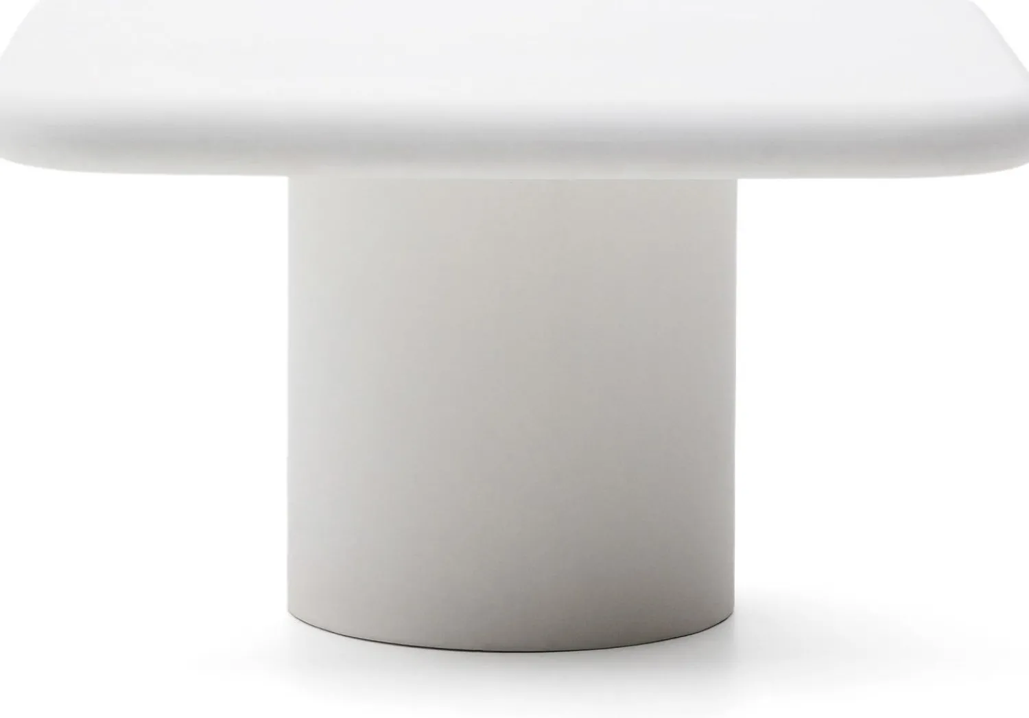 Tuintafels-Kave Home Addaia Vierkante Eettafel Wit