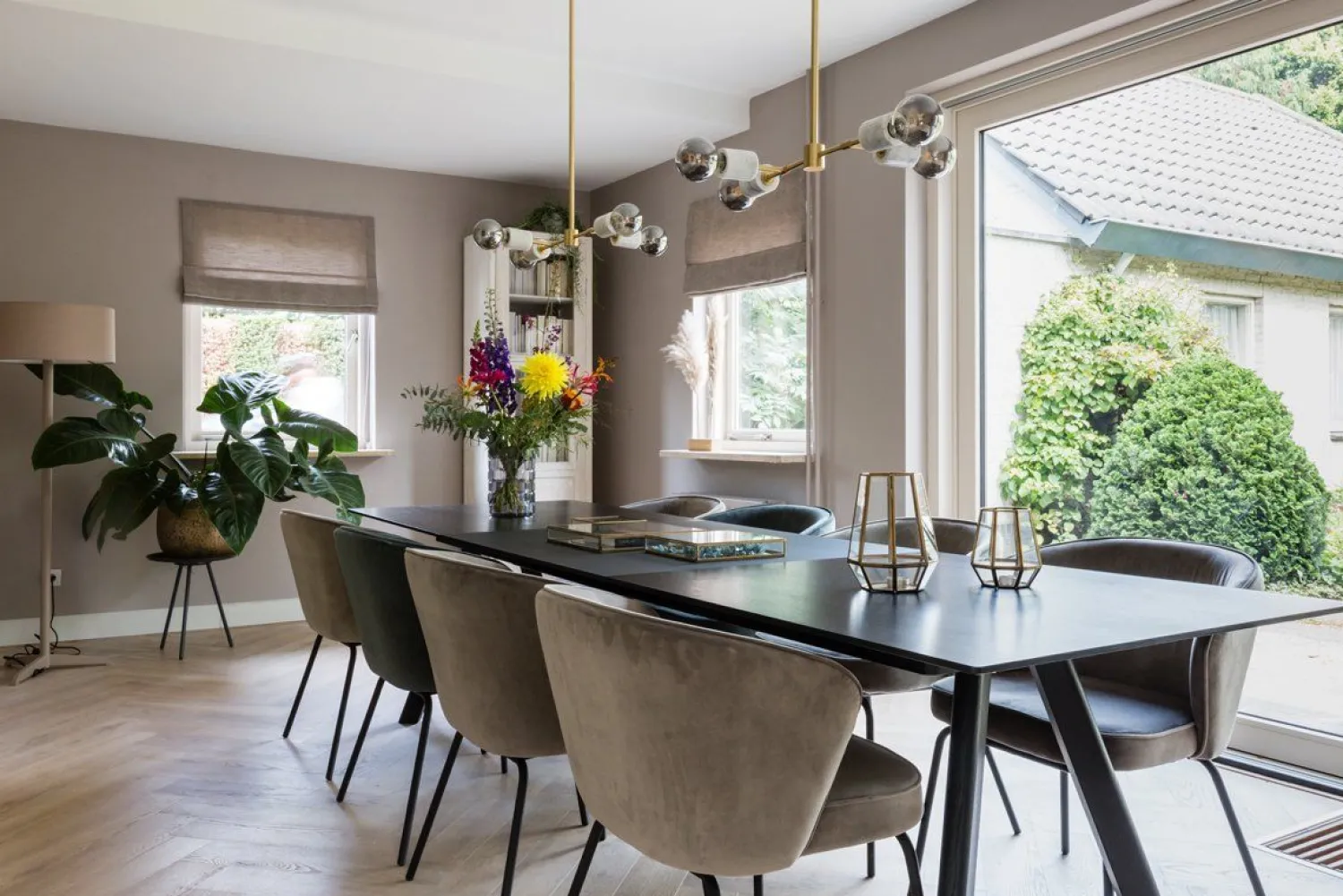Eetkamerstoelen Zonder Armleuning-WOOOD Admit Eetkamerstoel Khaki