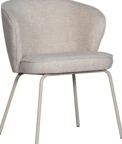 Eetkamerstoelen Met Armleuning-WOOOD Admit Eetkamerstoel Pebble