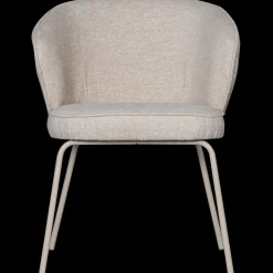 Eetkamerstoelen Met Armleuning-WOOOD Admit Eetkamerstoel Pebble