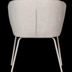 Eetkamerstoelen Met Armleuning-WOOOD Admit Eetkamerstoel Pebble