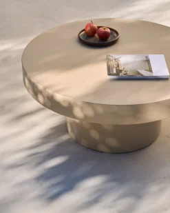 Tuintafels-Kave Home Aiguablava Salontafel Beige