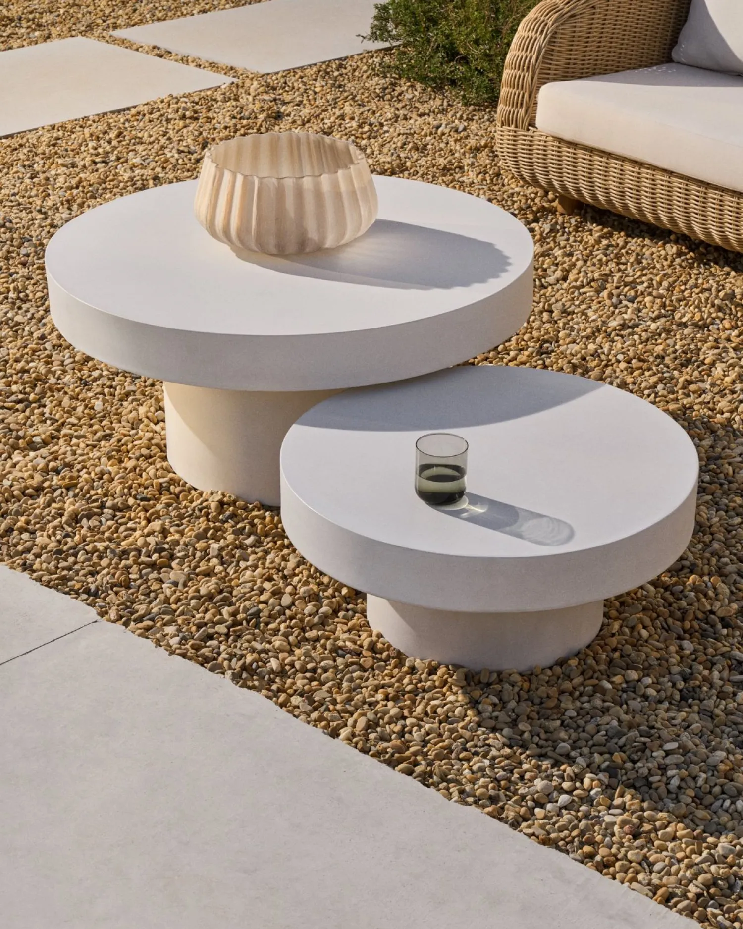 Tuintafels|Ronde Salontafels-Kave Home Aiguablava Salontafel Wit