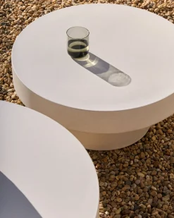 Tuintafels|Ronde Salontafels-Kave Home Aiguablava Salontafel Wit