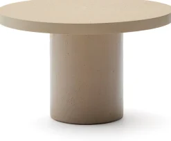 Tuintafels|Ronde Eettafels-Kave Home Aiguablava Tuintafel Beige