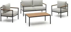 Loungesets-Kave Home Aiguafreda Loungeset Grijs