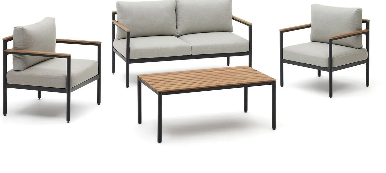 Loungesets-Kave Home Aiguafreda Loungeset Grijs