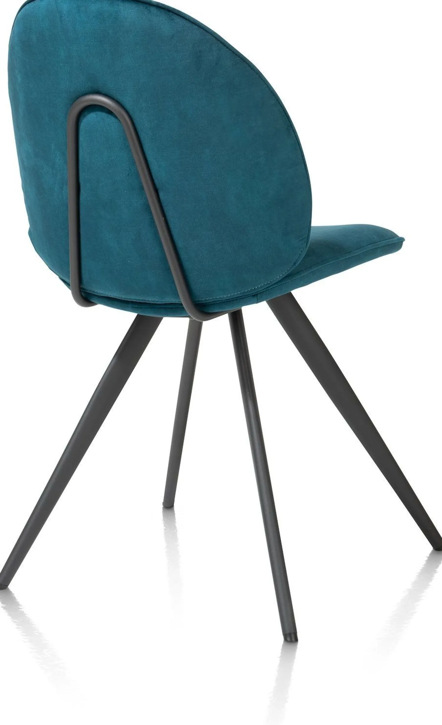 Eetkamerstoelen Zonder Armleuning-XOOON Aiko Karese Eetkamerstoel Teal