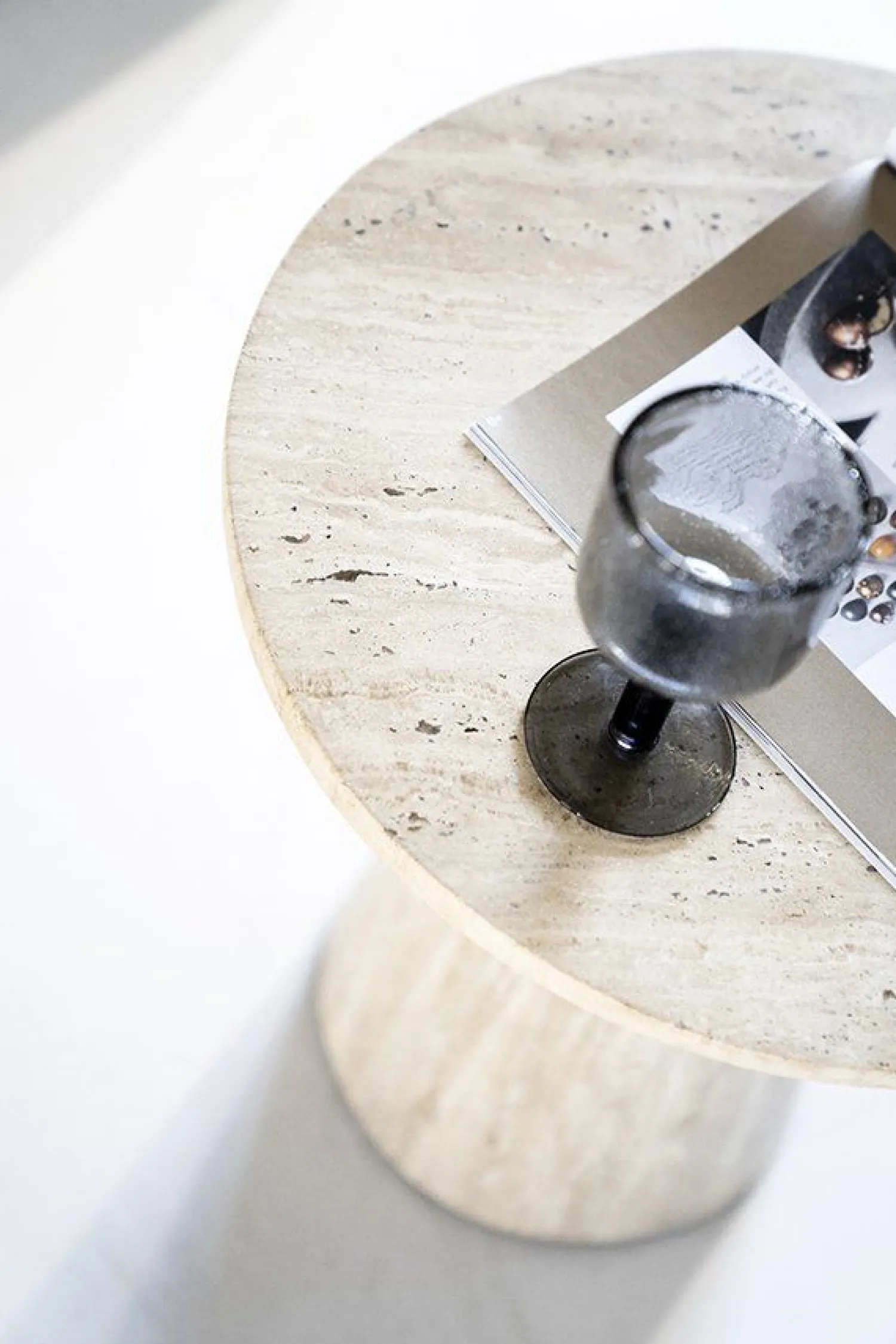 Ronde Bijzettafels-Eleonora Aime Bijzettafel Beige