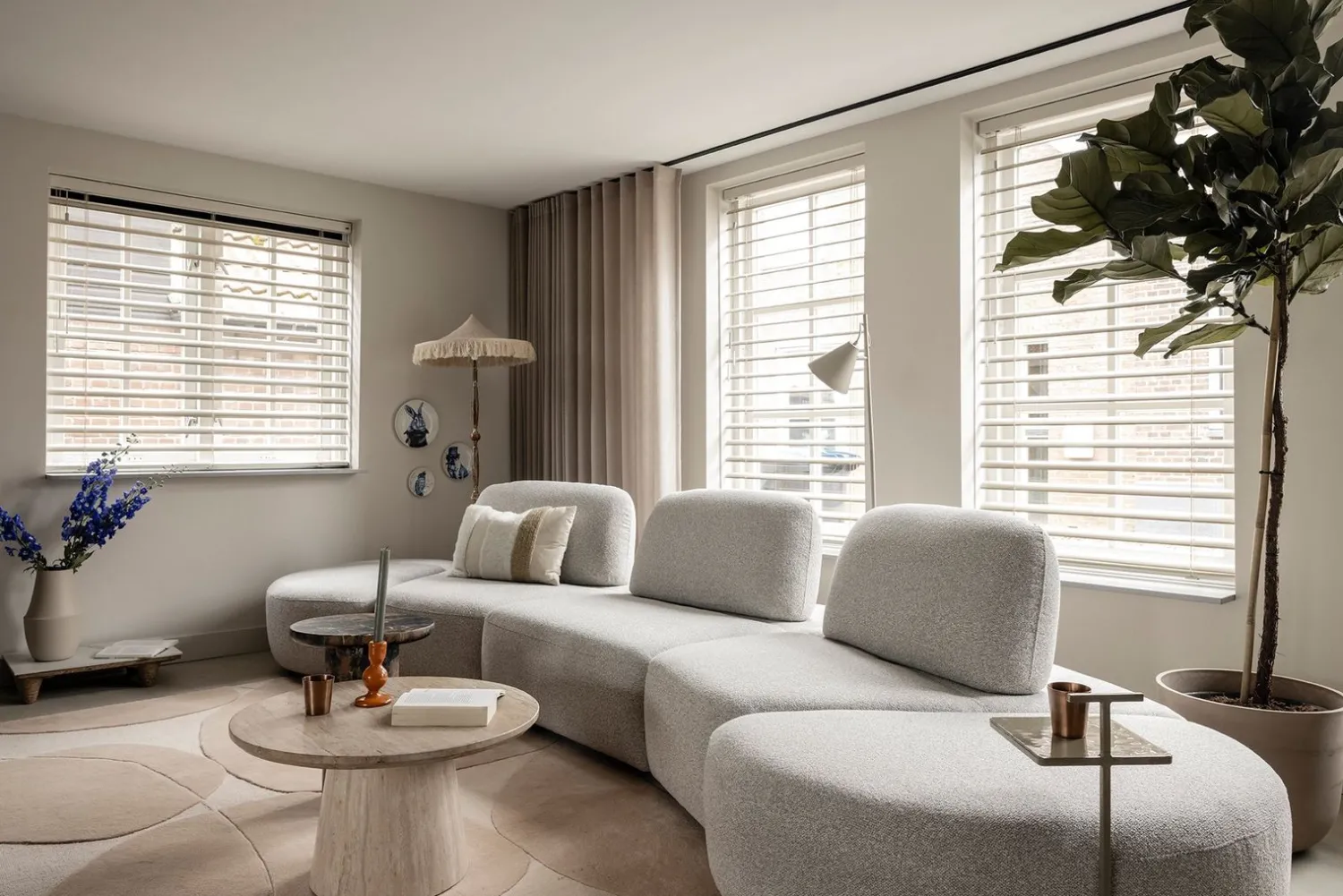 Ronde Salontafels-Eleonora Aime Salontafel Beige