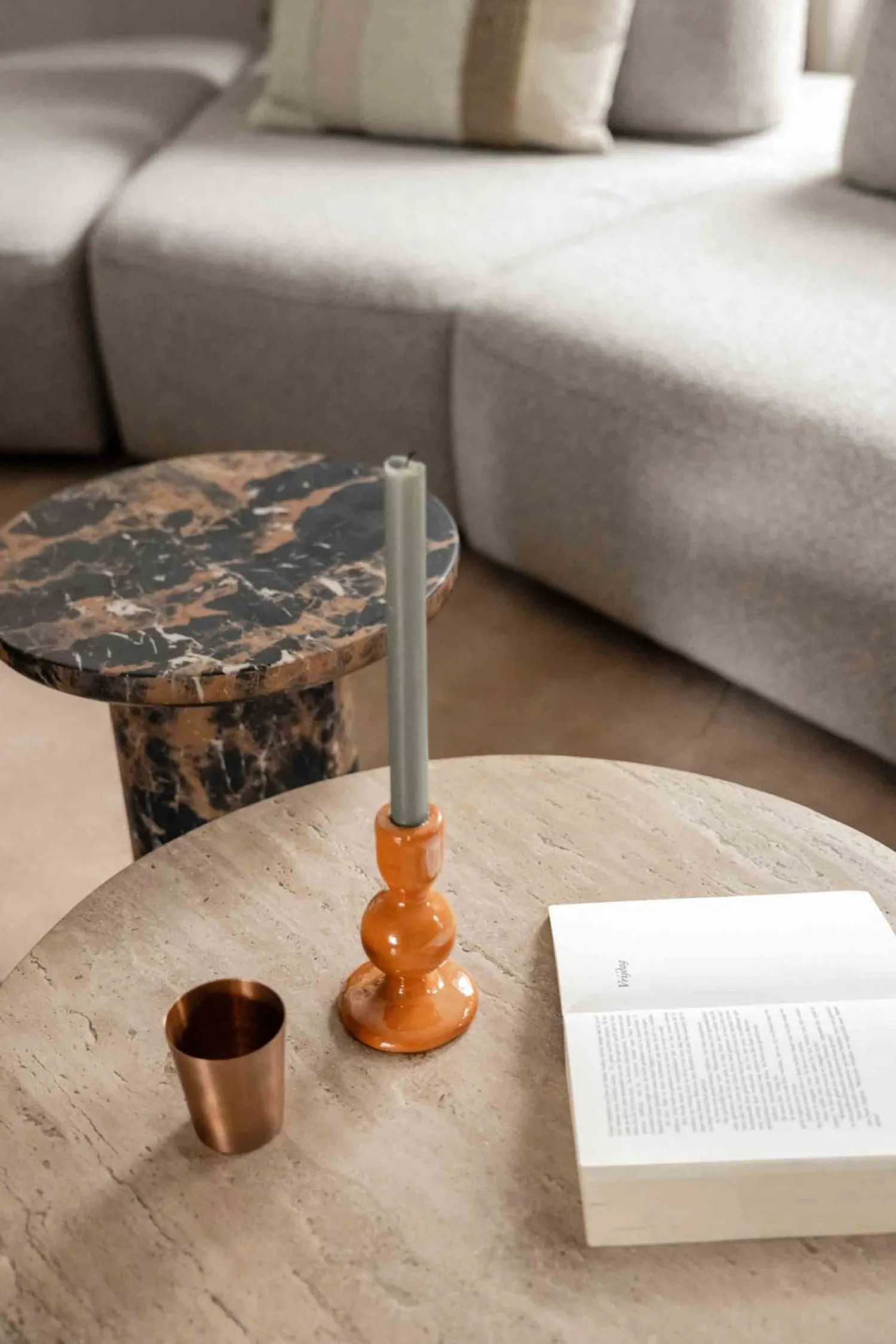 Ronde Salontafels-Eleonora Aime Salontafel Beige