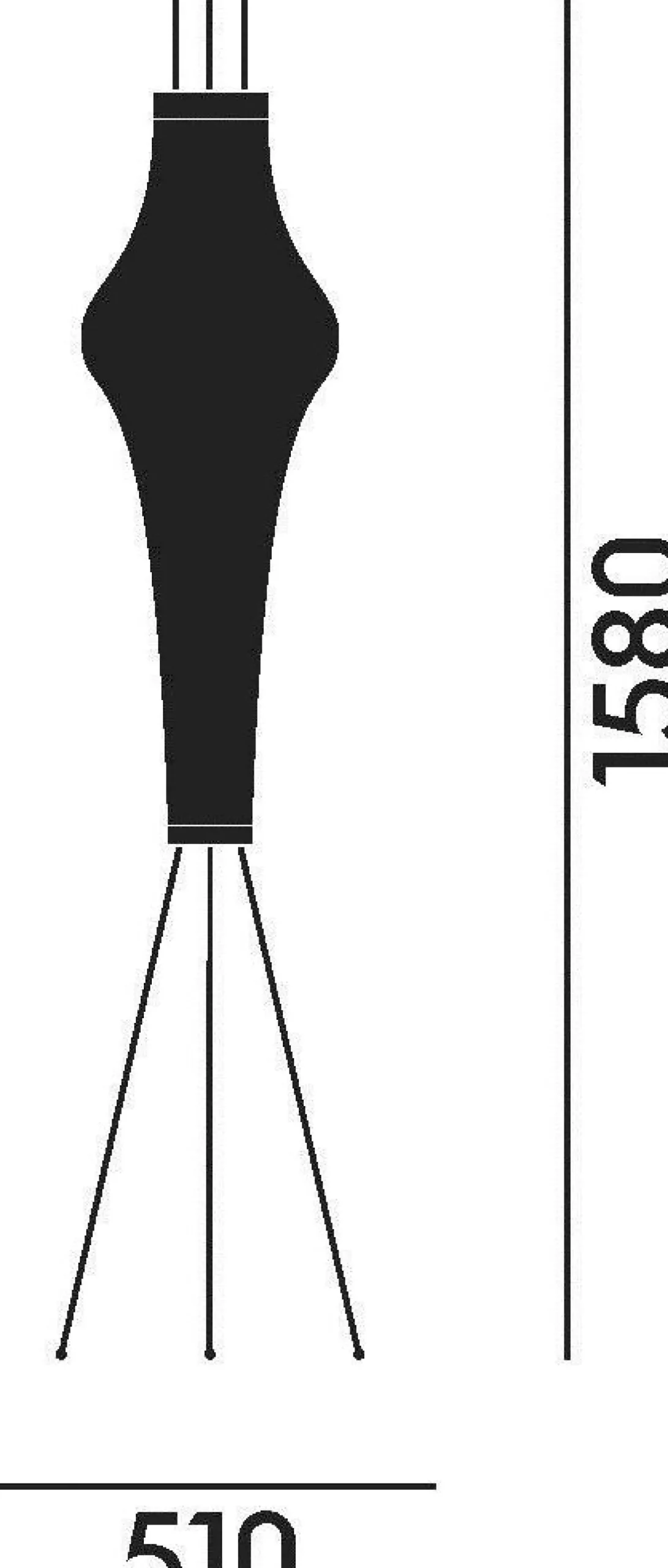 Vloerlampen|Vloerlampen-Vitra Akari 14A Vloerlamp Crèmewit