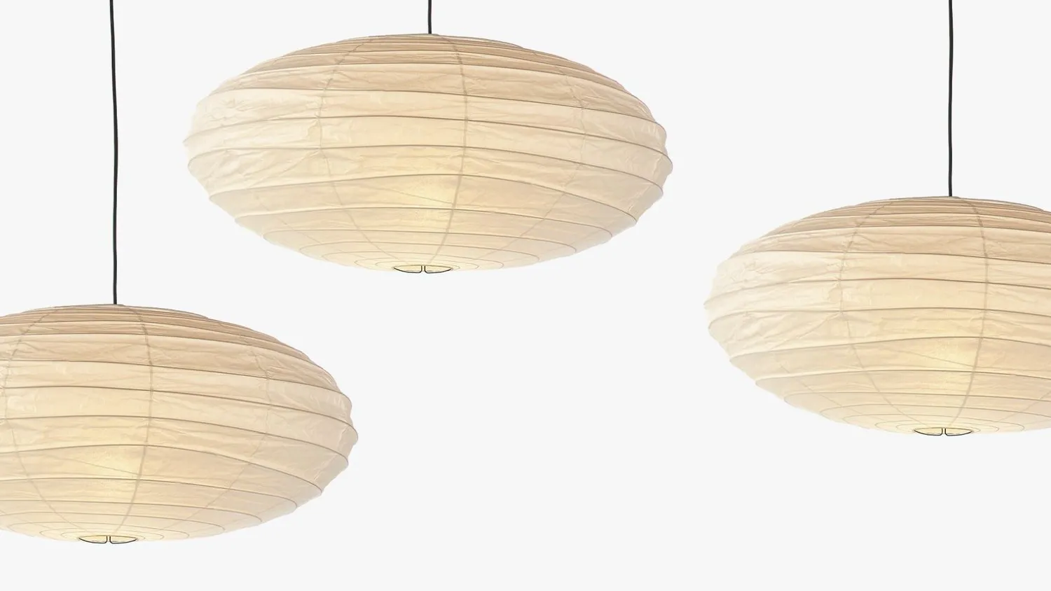Design Hanglampen|Design Hanglampen-Vitra Akari 70EN Hanglamp Wit