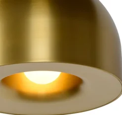 Hanglampen|Hanglampen-Lucide Akron Hanglamp Goud Messing