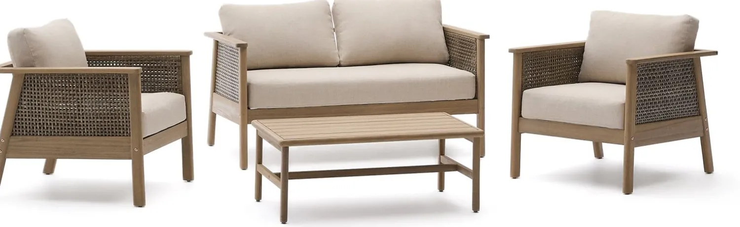 Loungesets-Kave Home Alabe Loungeset Naturel, Beige