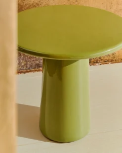 Tuintafels|Ronde Salontafels-Kave Home Albanella Salontafel Groen
