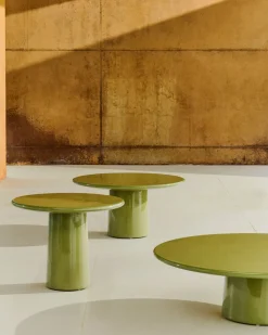 Tuintafels|Ronde Salontafels-Kave Home Albanella Salontafel Groen
