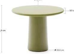 Tuintafels|Ronde Salontafels-Kave Home Albanella Salontafel Groen