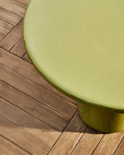 Tuintafels|Ronde Salontafels-Kave Home Albanella Salontafel Groen