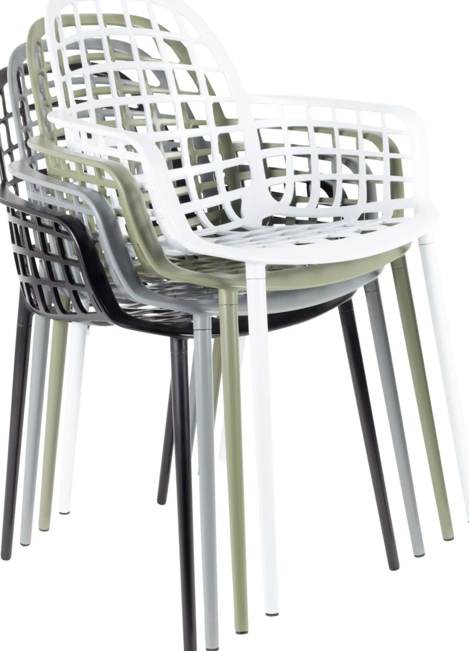Tuinstoelen|Kuipstoelen-Zuiver Albert Kuip Garden (set van 2) Eetkamerstoel Black