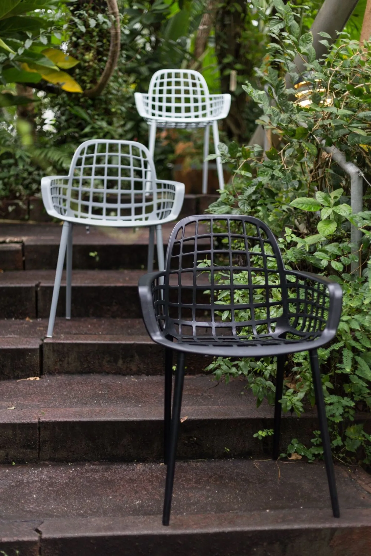 Tuinstoelen|Kuipstoelen-Zuiver Albert Kuip Garden (set van 2) Eetkamerstoel Black