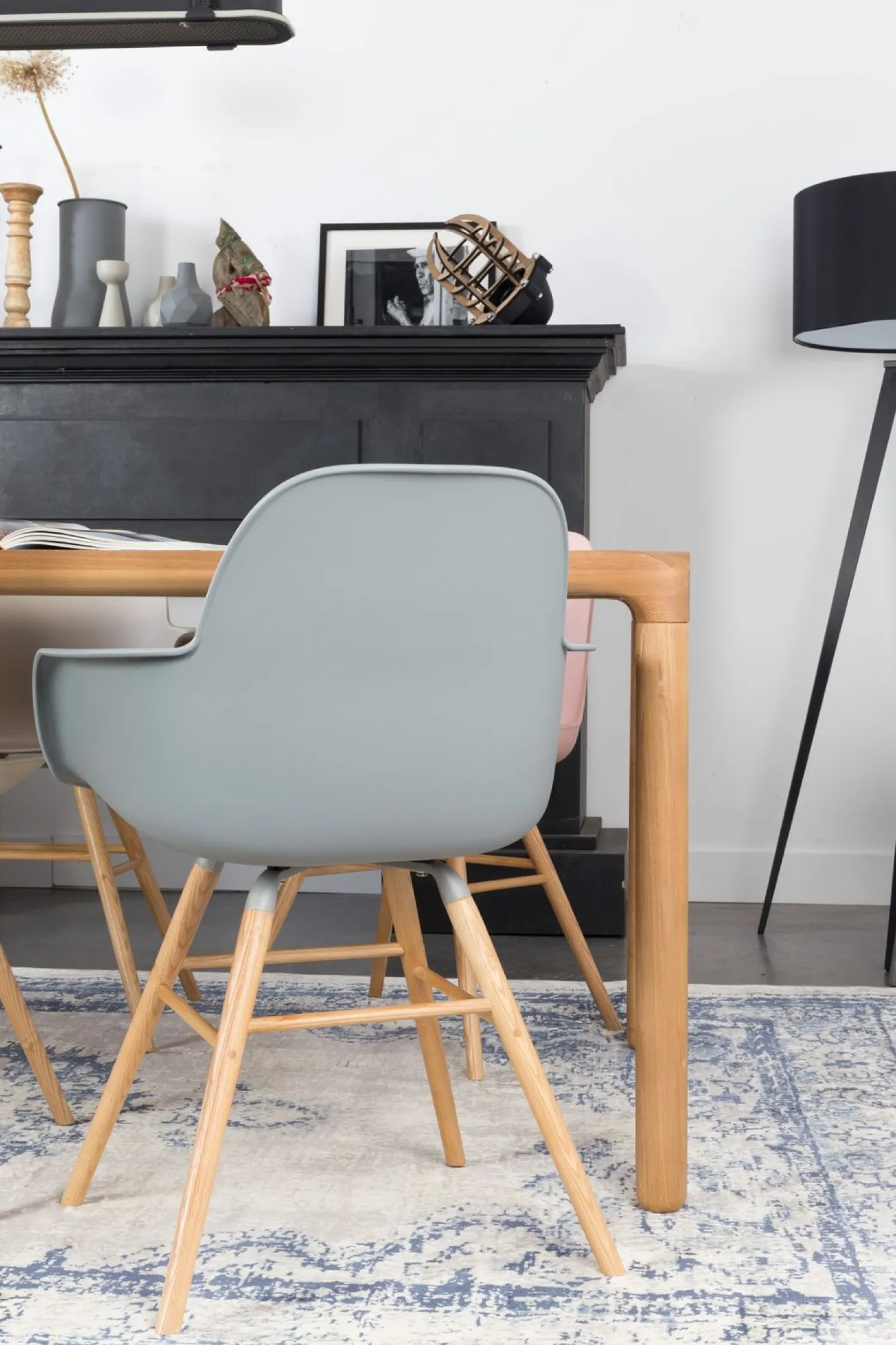 Kuipstoelen|Eetkamerstoelen Met Armleuning-Zuiver Albert Kuip (set van 2) Armstoel Light Grey