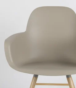 Kuipstoelen|Eetkamerstoelen Met Armleuning-Zuiver Albert Kuip (set van 2) Armstoel taupe