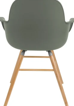 Kuipstoelen|Eetkamerstoelen Met Armleuning-Zuiver Albert Kuip (set van 2) Armstoel Green