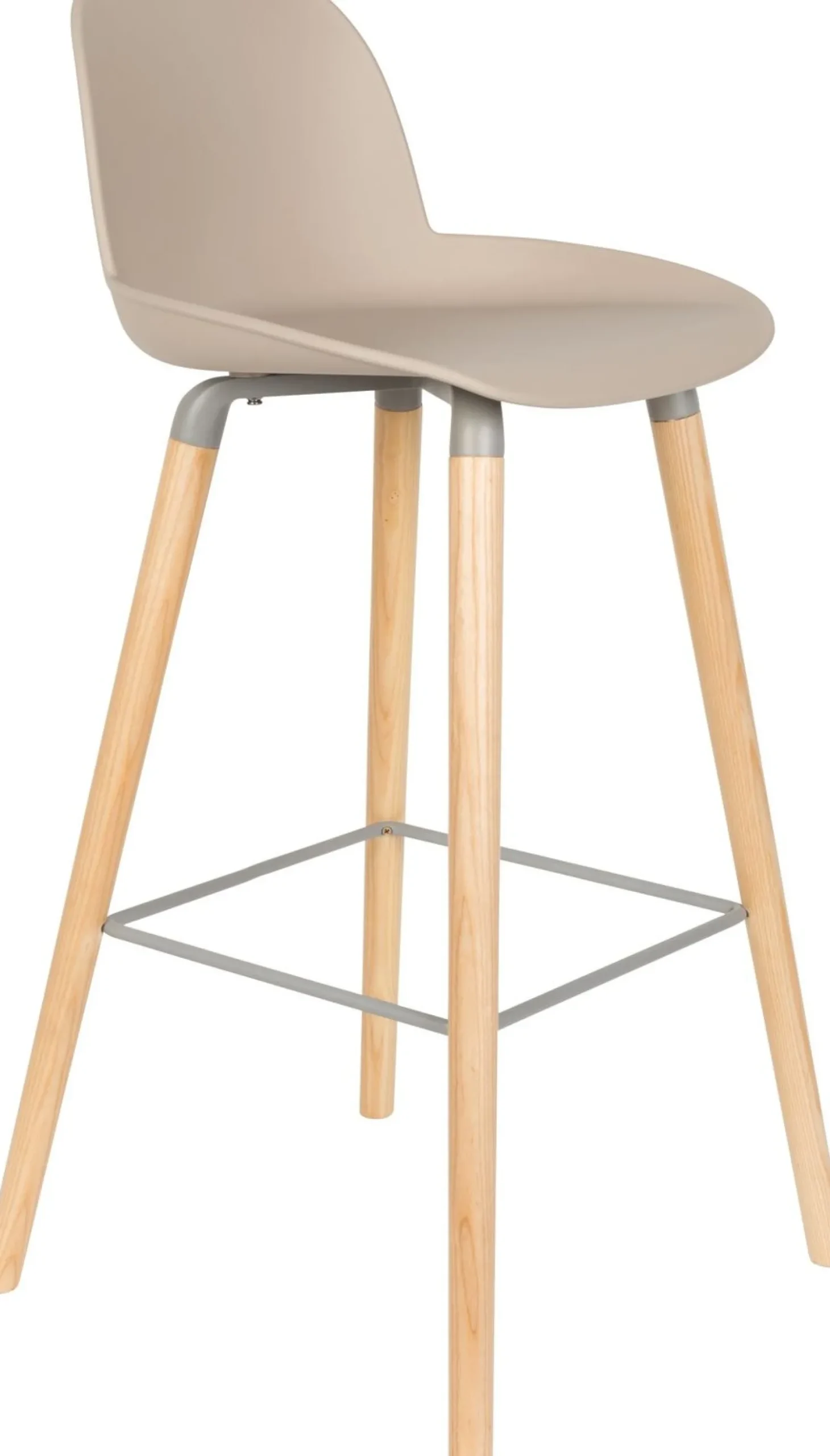 Kunststof Barkrukken-Zuiver Albert Kuip (set van 2) Barkruk taupe