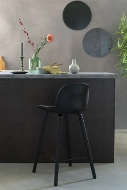 Kunststof Barkrukken-Zuiver Albert Kuip (set van 2) Counter Stoel Zwart