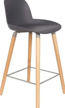 Kunststof Barkrukken-Zuiver Albert Kuip (set van 2) Counter stoel Dark Grey