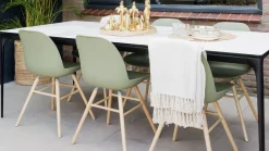 Kuipstoelen|Eetkamerstoelen Zonder Armleuning-Zuiver Albert Kuip (set van 2) Eetkamerstoel Green