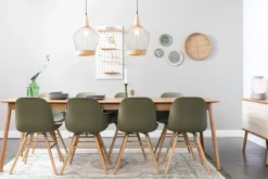 Kuipstoelen|Eetkamerstoelen Zonder Armleuning-Zuiver Albert Kuip (set van 2) Eetkamerstoel Green