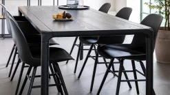 Kuipstoelen|Eetkamerstoelen Zonder Armleuning-Zuiver Albert Kuip (set van 2) Eetkamerstoel Zwart