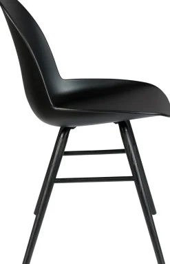 Kuipstoelen|Eetkamerstoelen Zonder Armleuning-Zuiver Albert Kuip (set van 2) Eetkamerstoel Zwart