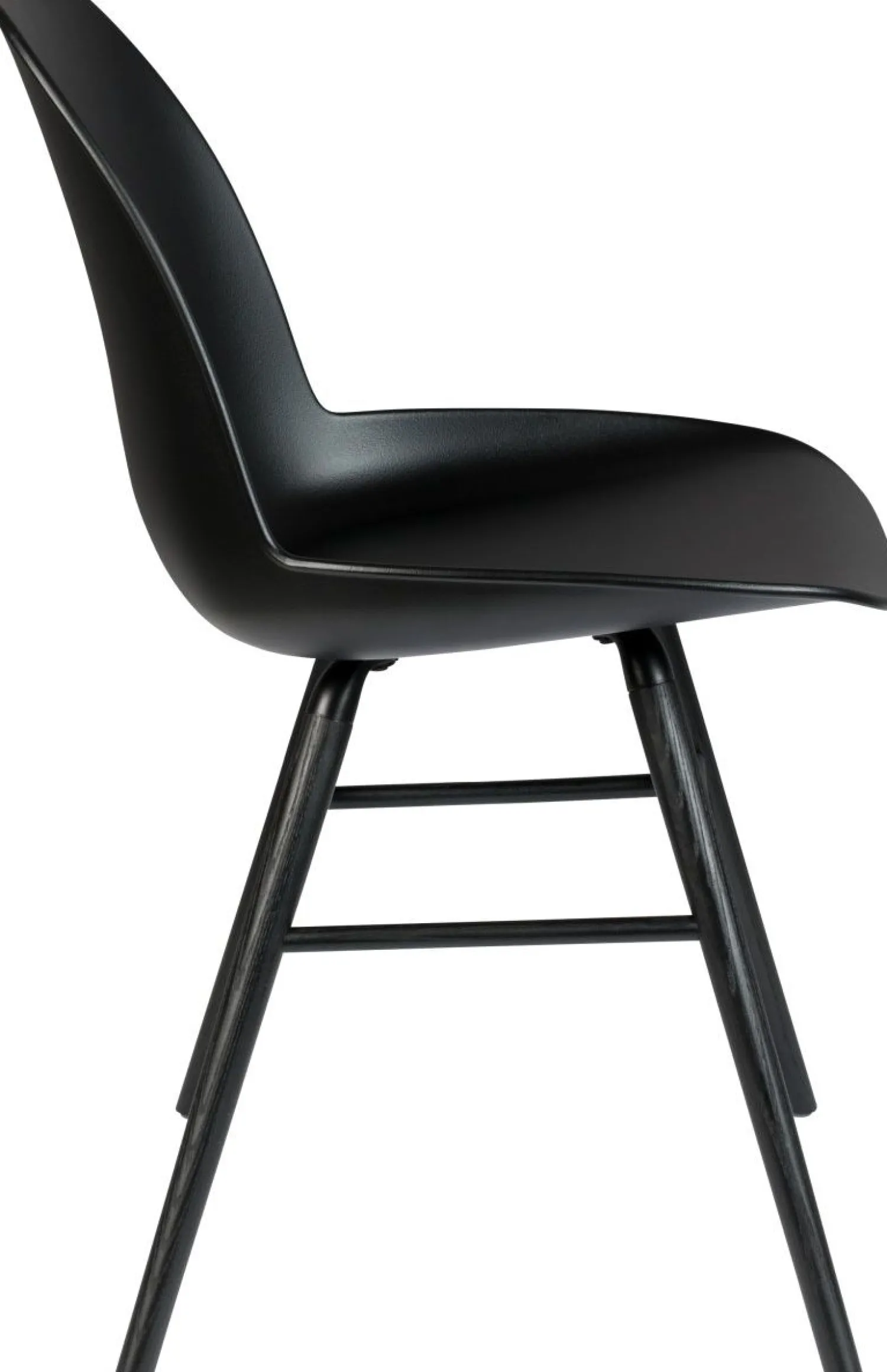 Kuipstoelen|Eetkamerstoelen Zonder Armleuning-Zuiver Albert Kuip (set van 2) Eetkamerstoel Zwart