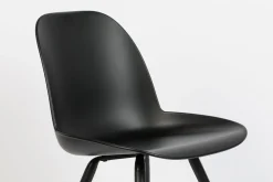 Kuipstoelen|Eetkamerstoelen Zonder Armleuning-Zuiver Albert Kuip (set van 2) Eetkamerstoel Zwart