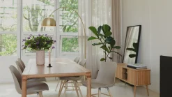 Kuipstoelen|Eetkamerstoelen Zonder Armleuning-Zuiver Albert Kuip (set van 2) Eetkamerstoel taupe
