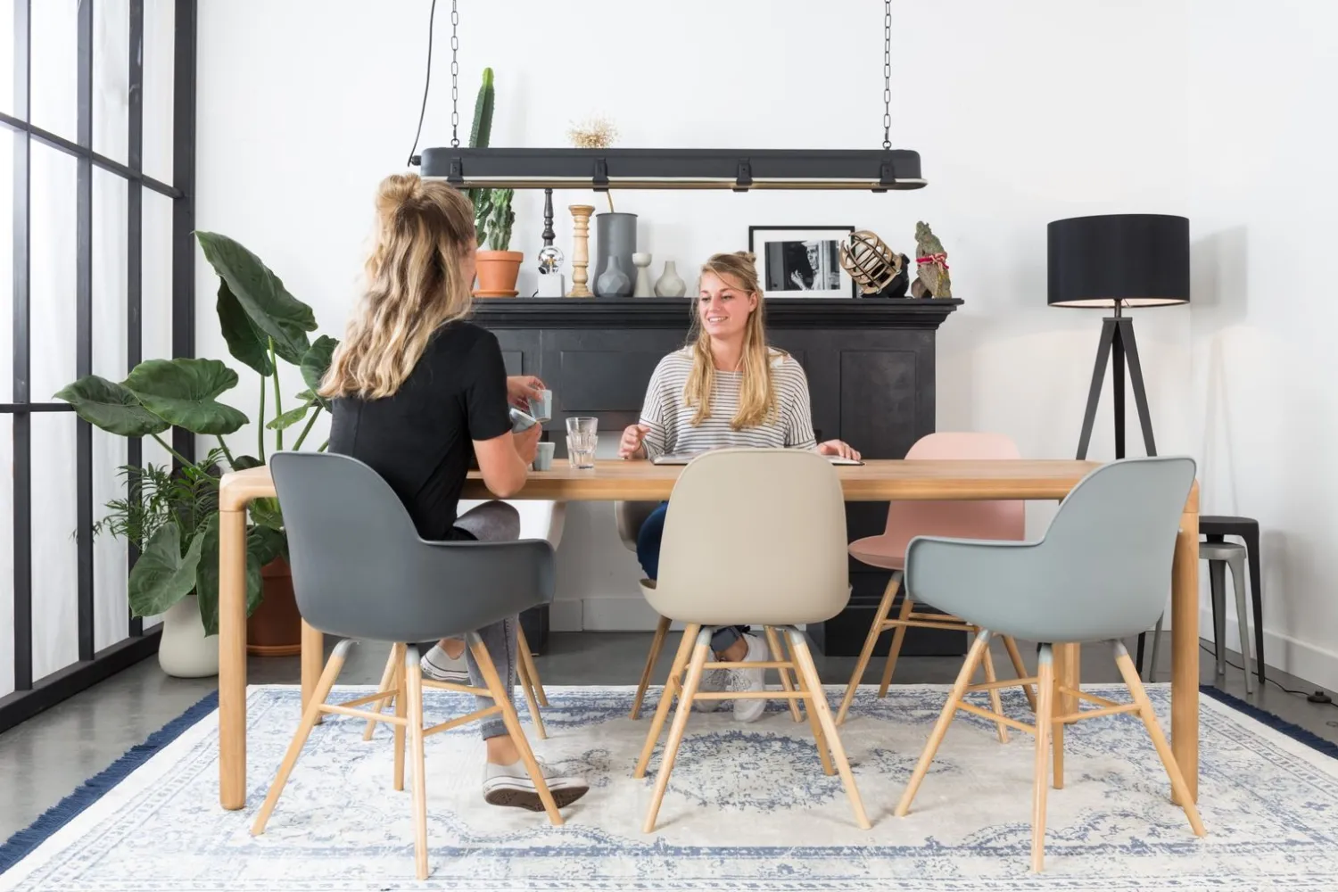 Kuipstoelen|Eetkamerstoelen Zonder Armleuning-Zuiver Albert Kuip (set van 2) Eetkamerstoel taupe