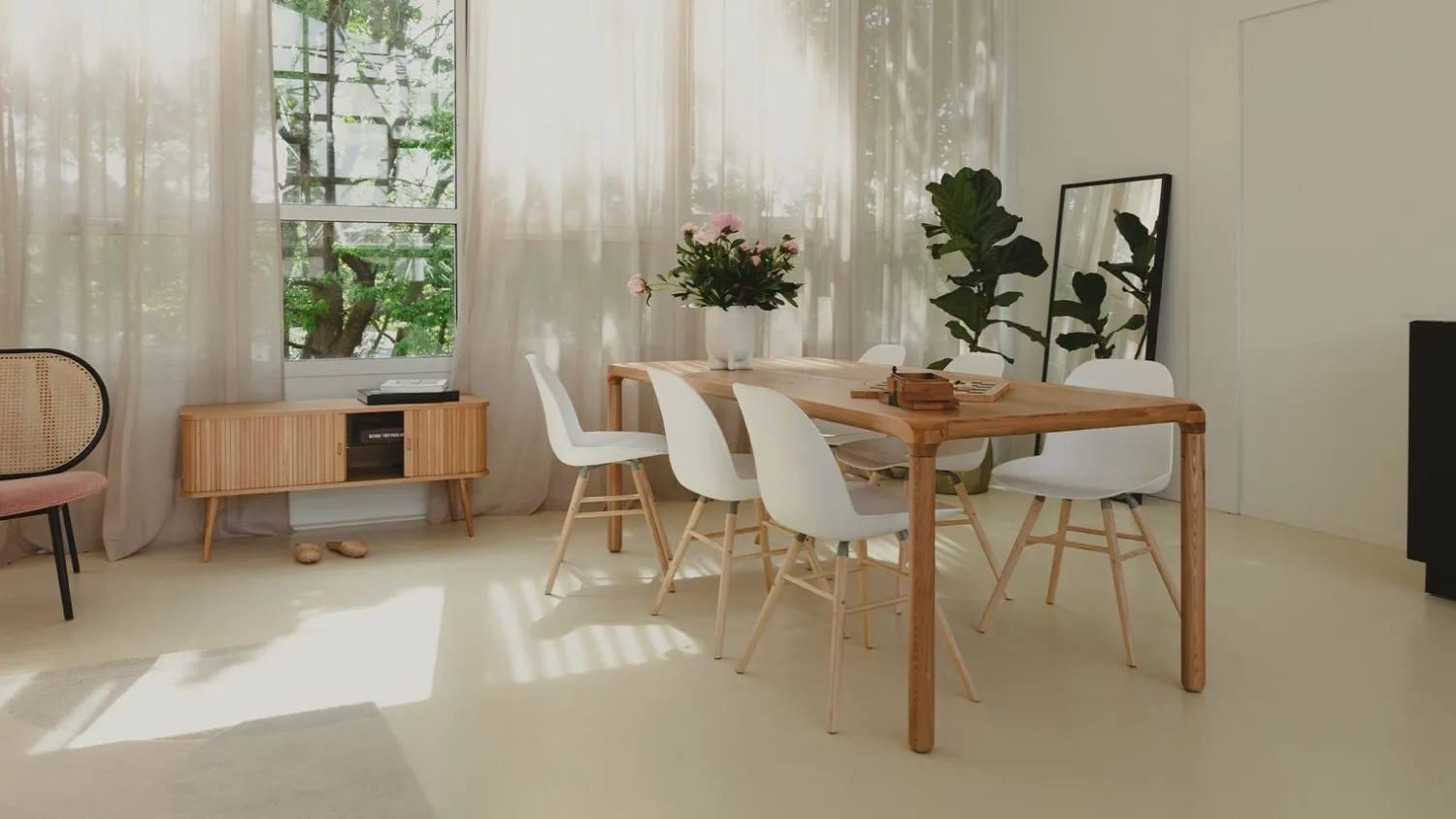 Kuipstoelen|Eetkamerstoelen Zonder Armleuning-Zuiver Albert Kuip (set van 2) Eetkamerstoel White