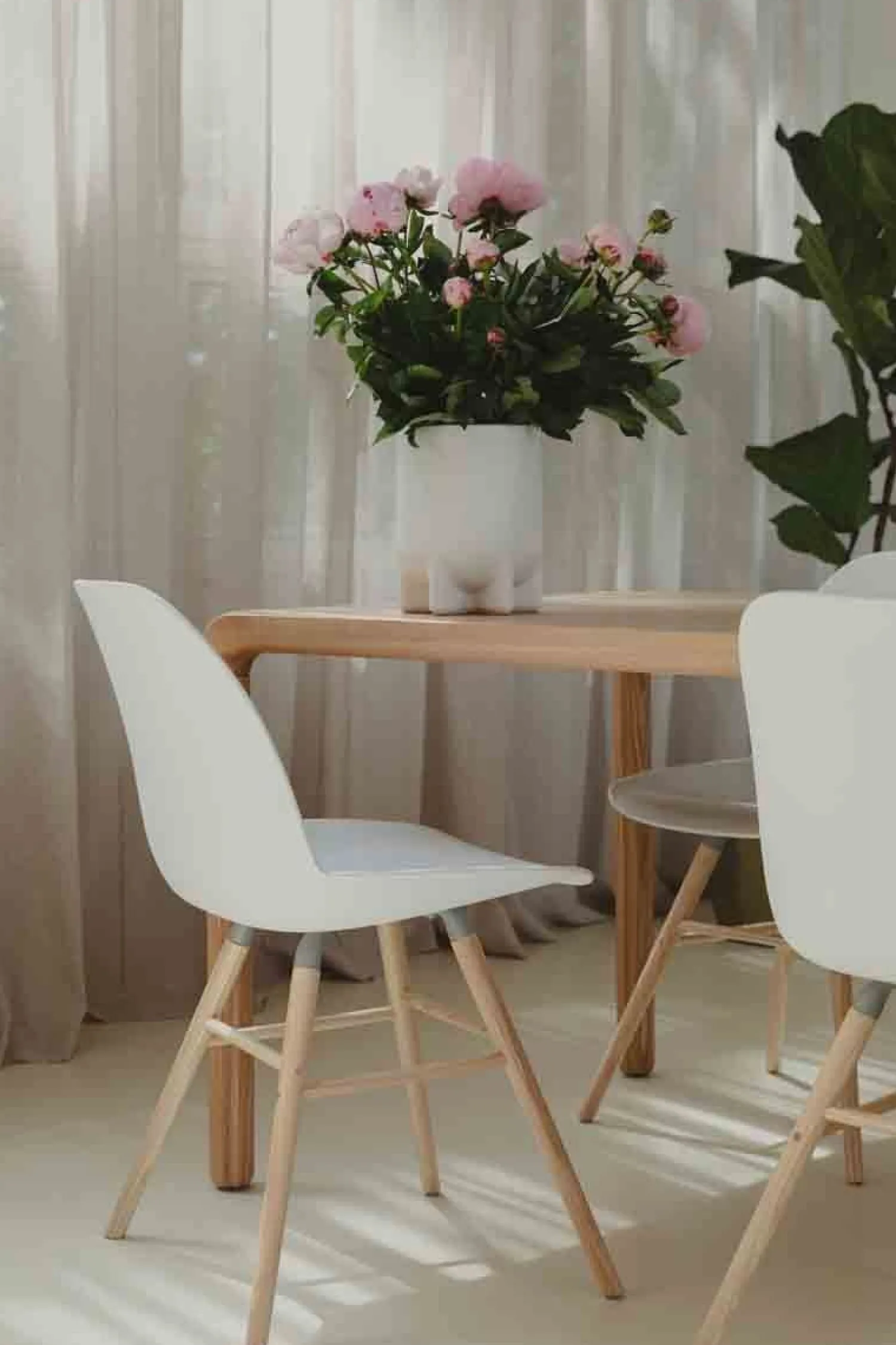 Kuipstoelen|Eetkamerstoelen Zonder Armleuning-Zuiver Albert Kuip (set van 2) Eetkamerstoel White
