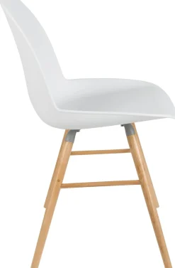 Kuipstoelen|Eetkamerstoelen Zonder Armleuning-Zuiver Albert Kuip (set van 2) Eetkamerstoel White