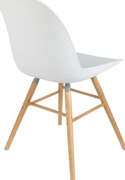 Kuipstoelen|Eetkamerstoelen Zonder Armleuning-Zuiver Albert Kuip (set van 2) Eetkamerstoel White